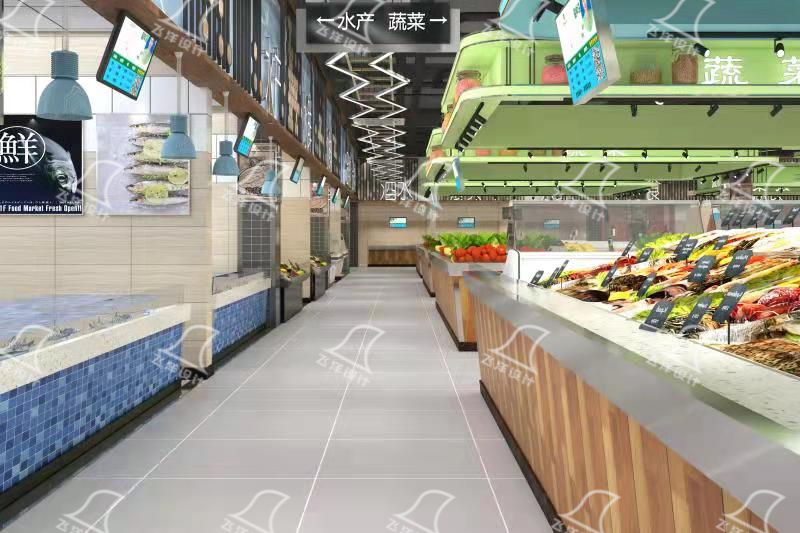 智慧菜市場設計:智能化屏幕引領市場新風尚